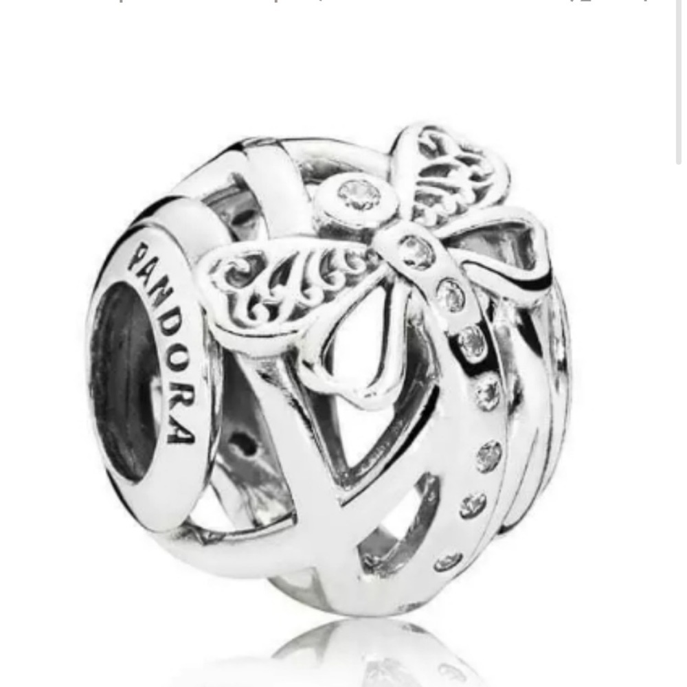 ✨Pandora✨Moments Sterling Silver Snake Chain Bracelet with Charms and Clips - Picture 13 of 15
